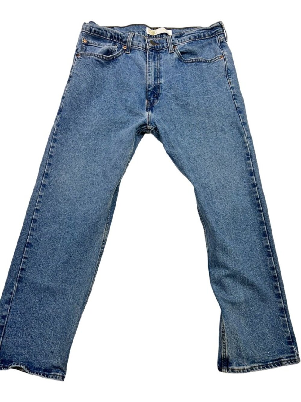 Levi Strauss Signature Gold Mens Regular Fit Straight-Leg Denim Jeans 36x29 Blue